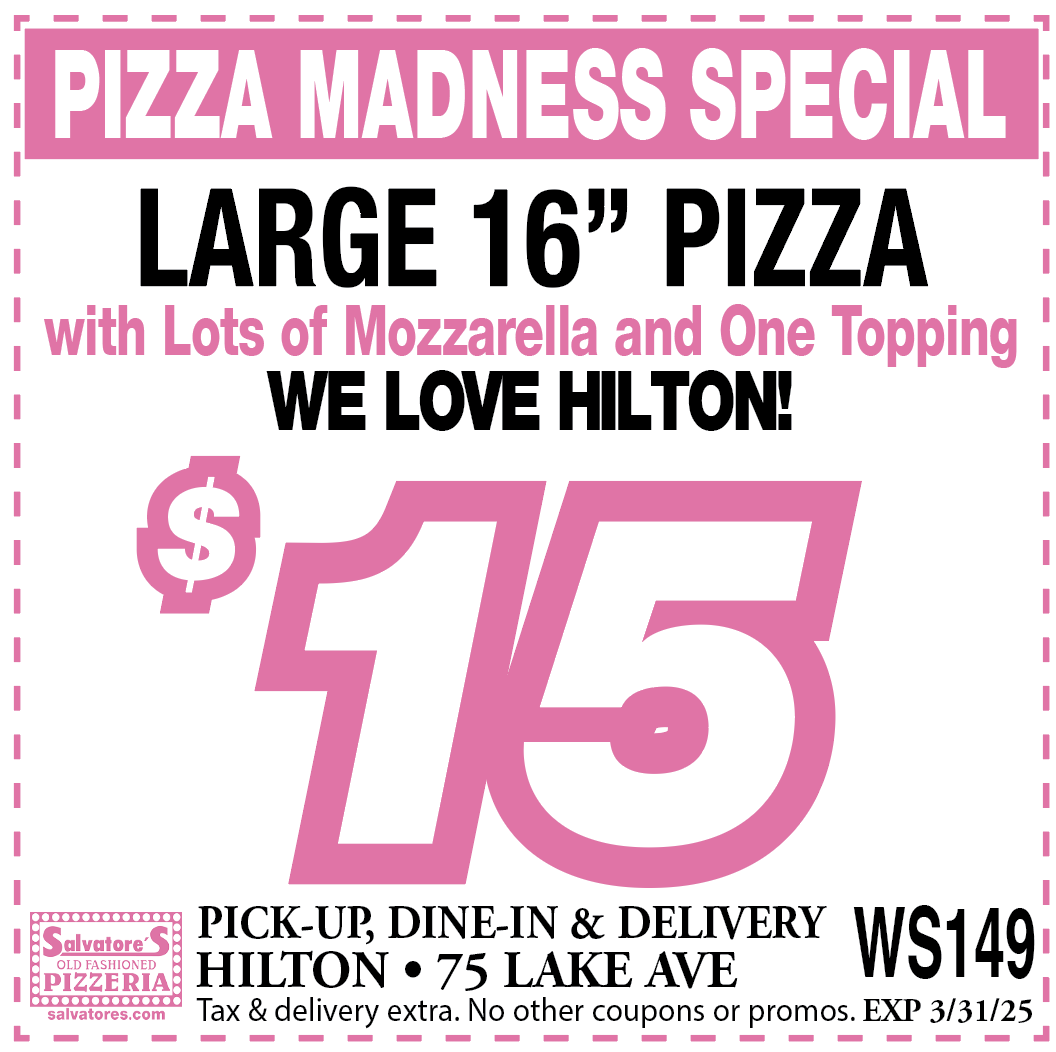 QPR VIP SUITES MatchDayPASS+Antonサイン+おまけ Hilton Coupons | Salvatore's Pizzeria